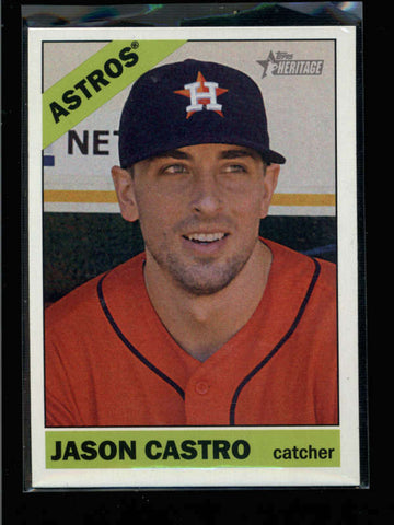 JASON CASTRO 2015 TOPPS HERITAGE #28 RARE BLUE BACK SHORTPRINT SP AC857