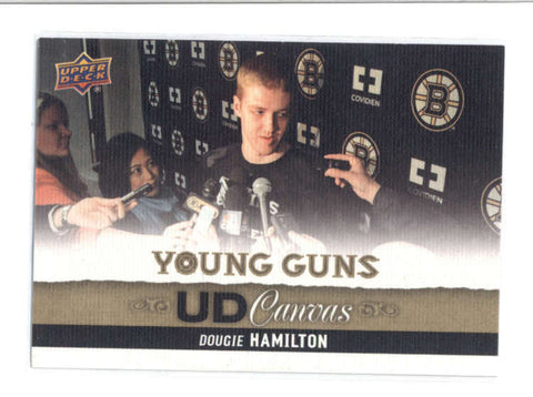 DOUGIE HAMILTON 2013/14 UPPER DECK #C92 UD YOUNG GUNS CANVAS ROOKIE SP AB9689