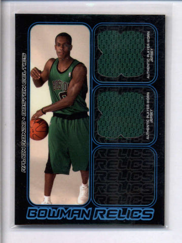 RAJON RONDO 2006/07 BOWMAN DRAFT PICKS & STARS DUAL JERSEY RC #159/249 AC1895