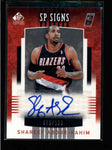 SHAREEF ABDUR-RAHIM 2004/05 SP SIGNATURE SP SIGNS AUTOGRAPH AUTO #075/100 AC1818