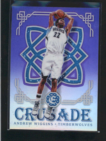 ANDREW WIGGINS 2016/17 PANINI EXCALIBUR #22 CRUSADE PURPLE PARALLEL #/49 AC418