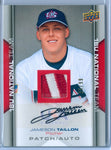 JAMESON TAILLON 2009 UPPER DECK USA RC ROOKIE PATCH AUTO AUTOGRAPH SP/99