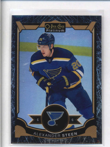 ALEXANDER STEEN 2015/16 O-PEE-CHEE PLATINUM #141 BLACK ICE PARALLEL #/99 AB9167