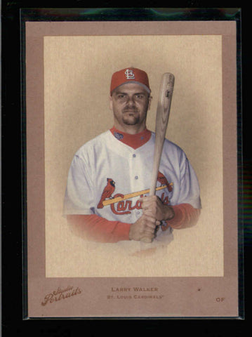 LARRY WALKER 2005 STUDIO PORTRAITS #SP-33 DIAMOND KINGS SEPIA #07/40 AC1139