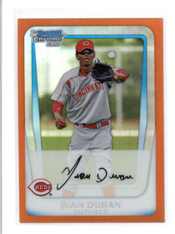 JUAN DURAN 2011 BOWMAN CHROME #BCP196 RARE ORANGE REFRACTOR ROOKIE #25/25 AC552