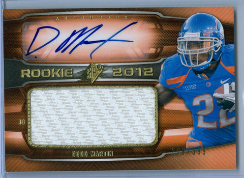 DOUG MARTIN 2012 SPX RC ROOKIE PATCH AUTO AUTOGRAPH SP/399