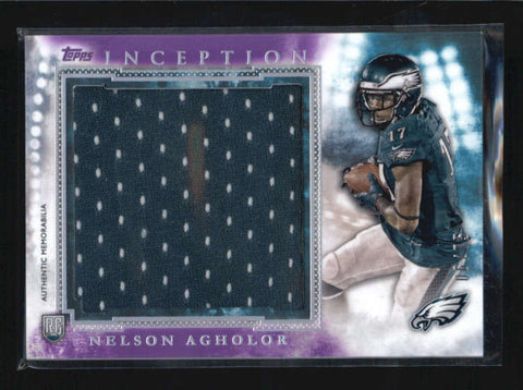 NELSON AGHOLOR 2015 TOPPS INCEPTION PURPLE JUMBO ROOKIE RC JERSEY #06/75 AB6279