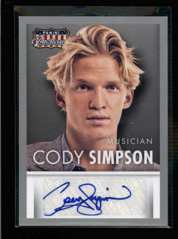 CODY SIMPSON 2015 PANINI AMERICANA MUSCIAN AUTOGRAPH AUTO AC1305