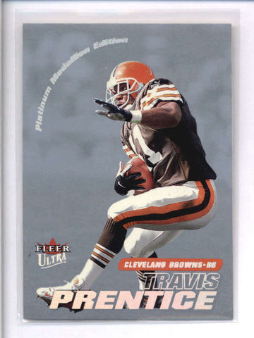 TRAVIS PRENTICE 2001 FLEER ULTRA #86P PLATINUM MEDALLION PARALLEL #32/50 AC2049