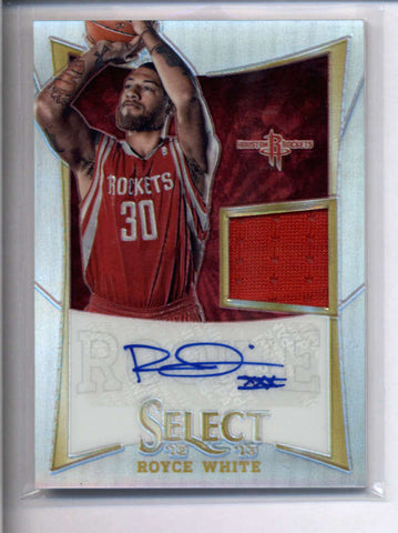 ROYCE WHITE 2012/13 PANINI SELECT PRIZM ROOKIE JERSEY AUTOGRAPH AUTO /199 AC1924