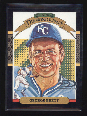 GEORGE BRETT 2001 DONRUSS #DKR-15 DIAMOND KINGS REPRINTS #0824/1987 AB5904