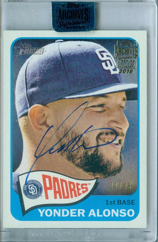 YONDER ALONSO 2018 TOPPS ARCHIVES SIGNATURE 2016 AUTO AUTOGRAPH SP/48