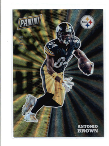 ANTONIO BROWN 2017 PANINI THE NATIONAL #FB19 RAINBOW SPOKES PARALLEL #/49 AC672