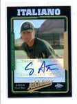 CRAIG ITALIANO 2005 TOPPS CHROME BLACK REFRACTOR ROOKIE AUTO RC #008/200 AC1072