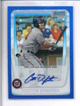 CUTTER DYKSTRA 2011 BOWMAN CHROME BLUE REFRACTOR ROOKIE AUTO #001/150 AC1433