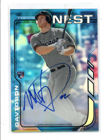 MATT DAVIDSON 2014 FINEST REFRACTOR ON CARD ROOKIE AUTOGRAPH AUTO RC AC1062