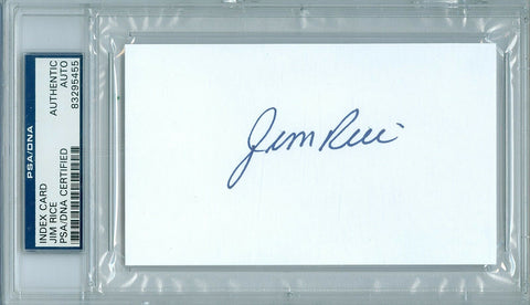 JIM RICE PSA / DNA CUT SIGNATURE CERTIFIED AUTO AUTOGRAPH