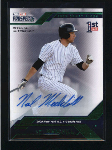 NEIL MEDCHILL 2009 TRISTAR PROSPECTS GREEN ROOKIE AUTOGRAPH AUTO #07/25 AC1390