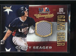 COREY SEAGER 2013 PANINI USA CHAMPIONS GAME GEAR USED WORN JERSEY AB8899