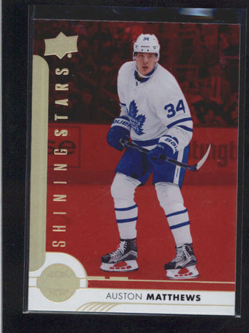 AUSTON MATTHEWS 2017/18 UPPER DECK SERIES 1 SHININIG STARS RED #SSC-1 AC496