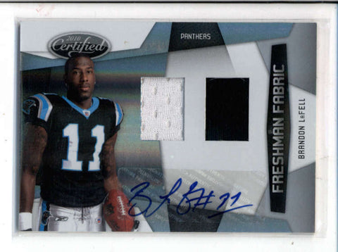 BRANDON LaFELL 2010 CERTIFIED DUAL ROOKIE JERSEY AUTOGRAPH AUTO #122/599 AC1227