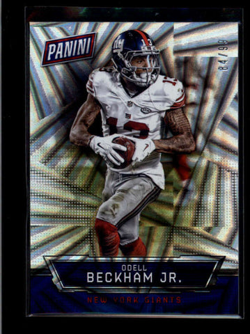 ODELL BECKHAM JR. 2016 PANINI THE NATIONAL #26 WEDGES CARD SP #84/99 AB7478