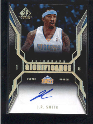 J.R. SMITH 2007/08 SP GAME USED SIGNIFICANCE AUTOGRAPH AUTO AC374