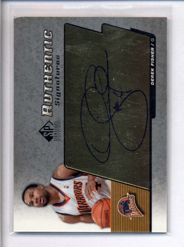 DEREK FISHER 2005/06 SP SIGNATURE AUTHENTIC SIGNATURES AUTOGRAPH AUTO AC1833