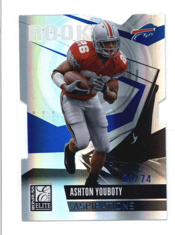 ASTON YOUBOTY 2006 ELITE #108 BLUE ASPIRATIONS DIE-CUT ROOKIE RC #20/71 AB9271