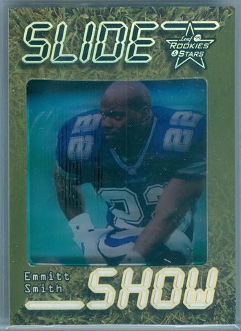 EMMITT SMITH 1999 LEAF ROOKIES & STARS SLIDESHOW GREEN SP/50