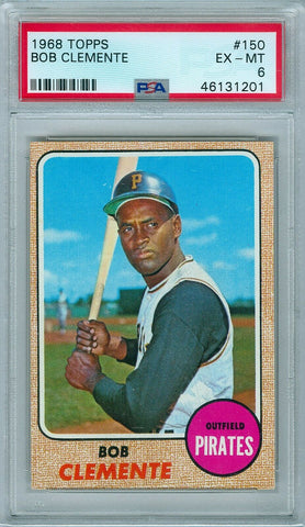 ROBERTO CLEMENTE 1968 TOPPS #150 PSA 6