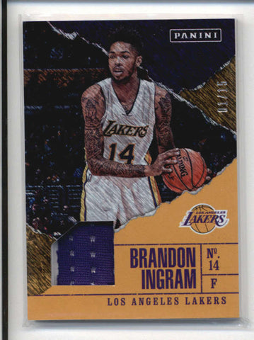 BRANDON INGRAM 2017 PANINI FATHERS DAY SHIMMER GAME USED JERSEY #01/15 AB9402