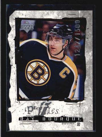 RAY BOURQUE 1998/99 UPPER DECK #P23 PROFILES QUANTUM DIE-CUT #1247/1500 AB9648