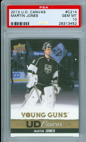 MARTIN JONES 2013-14 UPPER DECK YOUNG GUNS CANVAS RC ROOKIE PSA 10