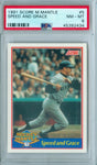 MICKEY MANTLE 1991 SCORE SPEED AND GRACE #5 PSA 8