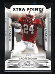 ANDRE BROWN 2009 PLAYOFF PRESTIGE XTRA POINTS BLACK ROOKIE RC #02/10 AB9046