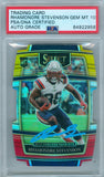 Rhamondre Stevenson 2021 Select Red & Yellow Prizm RC PSA DNA Gem Mint Auto 10
