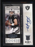 MATT MCGLOIN 2013 PANINI CONTENDERS ROOKIE TICKET AUTOGRAPH AUTO RC AB8970