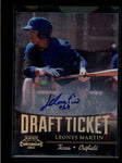 LEONYS MARTIN 2011 PLAYOFF CONTENDERS DRAFT TICKET ROOKIE AUTO SP /90 AB7587