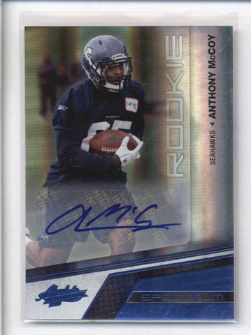 ANTHONY MCCOY 2010 PANINI ABSOLUTE SPECTRUM PLATINUM ROOKIE AUTO #03/25 AB8981