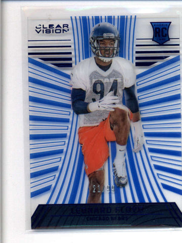 LEONARD FLOYD 2016 PANINI CLEAR VISION #117 BLUE ROOKIE RC #21/99 AB8725