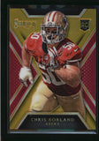 CHRIS BORLAND 2014 PANINI SELECT #157 GOLD PRIZM ROOKIE RC #02/10 AB5335