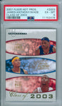 LeBron James / Dwyane Wade / Anthony 2007 Fleer Hot Prospects #/2003 PSA EXMT 6