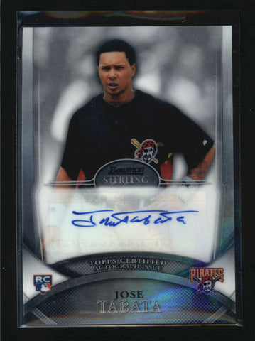 JOSE TABATA 2010 BOWMAN STERLING #10 ROOKIE AUTOGRAPH AUTO RC AB6747