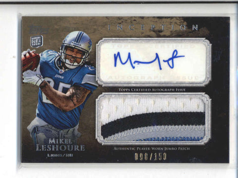 MIKEL LESHOURE 2011 TOPPS INCEPTION 4CLR ROOKIE PATCH AUTOGRAPH AUTO /150 AC226