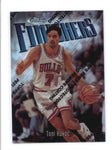 TONI KUKOC 1997/98 97/98 TOPPS FINEST #142 SILVER REFRACTOR #0818/1090 AB9360