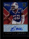 PRESTON BROWN 2014 PANINI SELECT MOJO RED ROOKIE AUTOGRAPH AUTO #13/15 AB8255