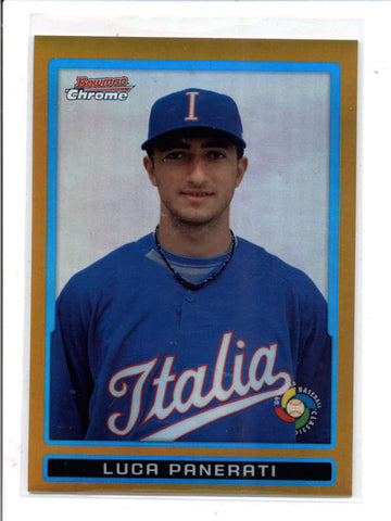 LUCA PANERATI 2009 BOWMAN CHROME #BDPW19 GOLD REFRACTOR ROOKIE RC #11/50 AC835