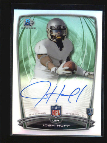 JOSH HUFF 2014 BOWMAN CHROME ON CARD ROOKIE RC AUTOGRAPH AUTO AB6086