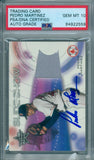 Pedro Martinez 2001 Leaf R & S #/100 Slide Show Jersey PSA DNA Gem Mint 10 Auto